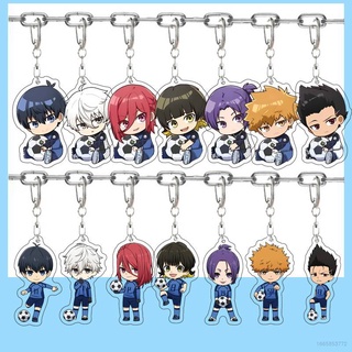 ภาพหน้าปกสินค้าSY1 Blue Lock Keychain Anime Keyring Acrylic Cute Bag Pendant Cartoon Chigiri Hyoma Isagi Yoichi Key Chain Gift YS1 ที่เกี่ยวข้อง