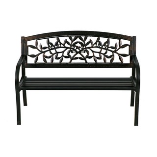 โต๊ะ เก้าอี้ ม้านั่งสนาม SPRING EVELYN สี BRONZE เฟอร์นิเจอร์นอกบ้าน สวน อุปกรณ์ตกแต่ง SPRING EVELYN BRONZE IRON BENCH