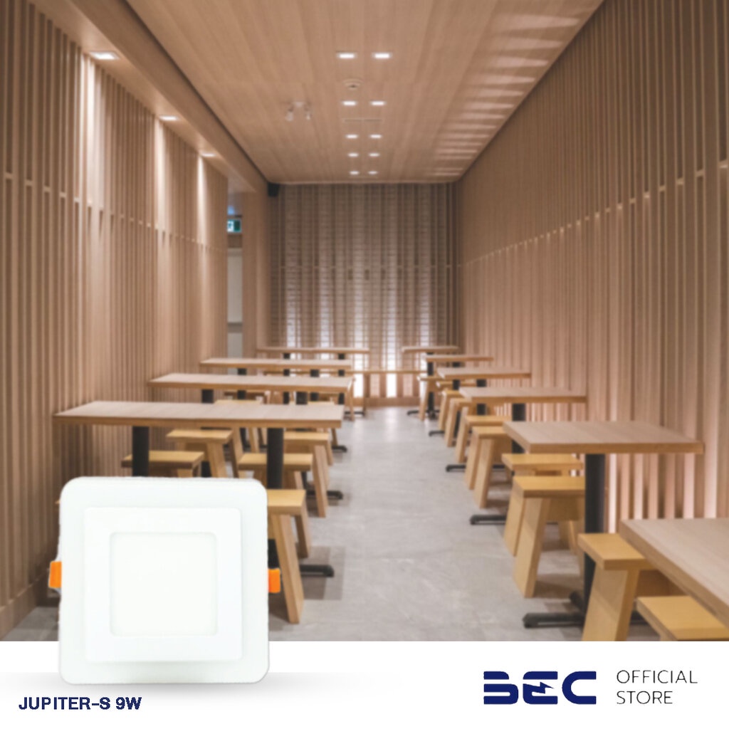 bec-jupiter-s-9w-ดาวน์ไลท์ฝังฝ้า-สี่เหลี่ยม-led-แสงวอร์มไวท์-เดย์ไลท์-เปลี่ยนได้-3-สเต็ป