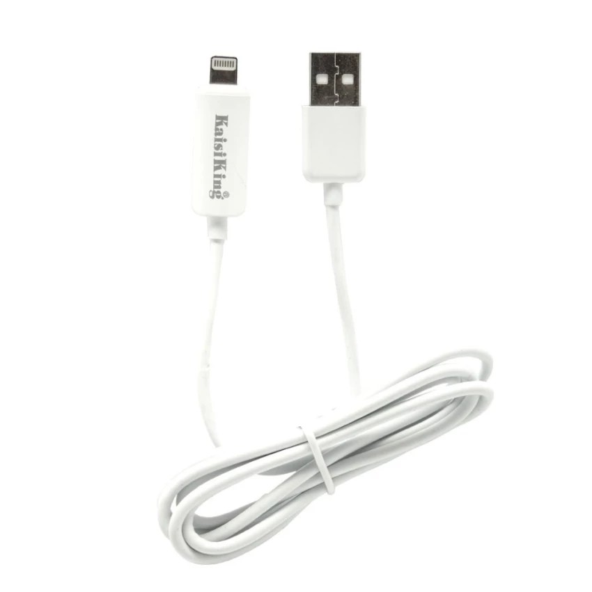 kaisiking-สายชาร์จ-led-usb-data-cable-สีขาว