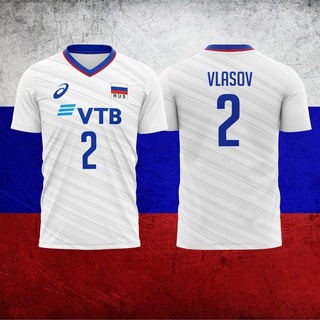 เสื้อวอลเลย์บอลทีมรัสเซียที่ปรับแต่งได้ Ver. 2 (สมบูรณ์เต็มที่)