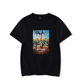 better2022Korean Squid Game เสื้อ โลโก้ เสื้อยืดคอกลมแขนสั้นพิมพ์ลาย 3D เสื้อผ้าคู่รัก เสื้อคอกลม OsPS