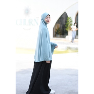 ภาพขนาดย่อของภาพหน้าปกสินค้าฮิญาบยาว-เนื้อผ้าคริสตัลไทเกอร์ จากร้าน hijab.s_mom บน Shopee