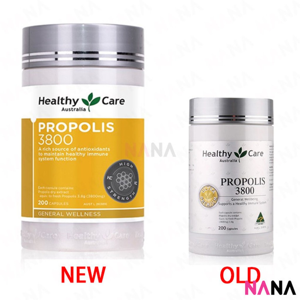 ภาพสินค้าHealthy Care Propolis 3800mg 200 Capsules (EXP:04 2025) จากร้าน nanamall.th บน Shopee ภาพที่ 1