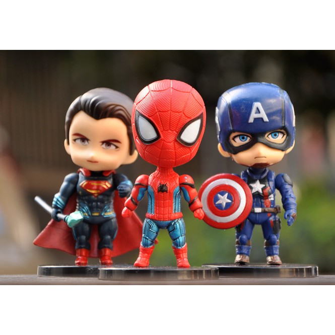 super-hero-ตุ๊กตาฟิกเกอร์-figure-model-ซุปเปอร์ฮีโร่-โมเดล-ตุ๊กตาฮีโร่-avenger-marvel-dc-ขนาดประมาณ-10ซม