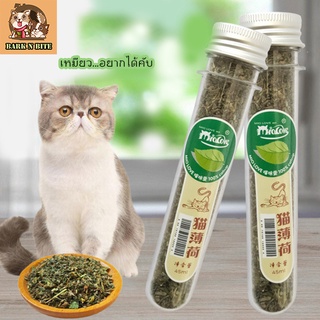 BN-022 ผงแคทนิป กัญชาแมว Catnip กัญชาแมวชนิดแห้งเกรดพรีเมี่ยม (Cat Mint Natural Organic Premium) เเบบหลอด