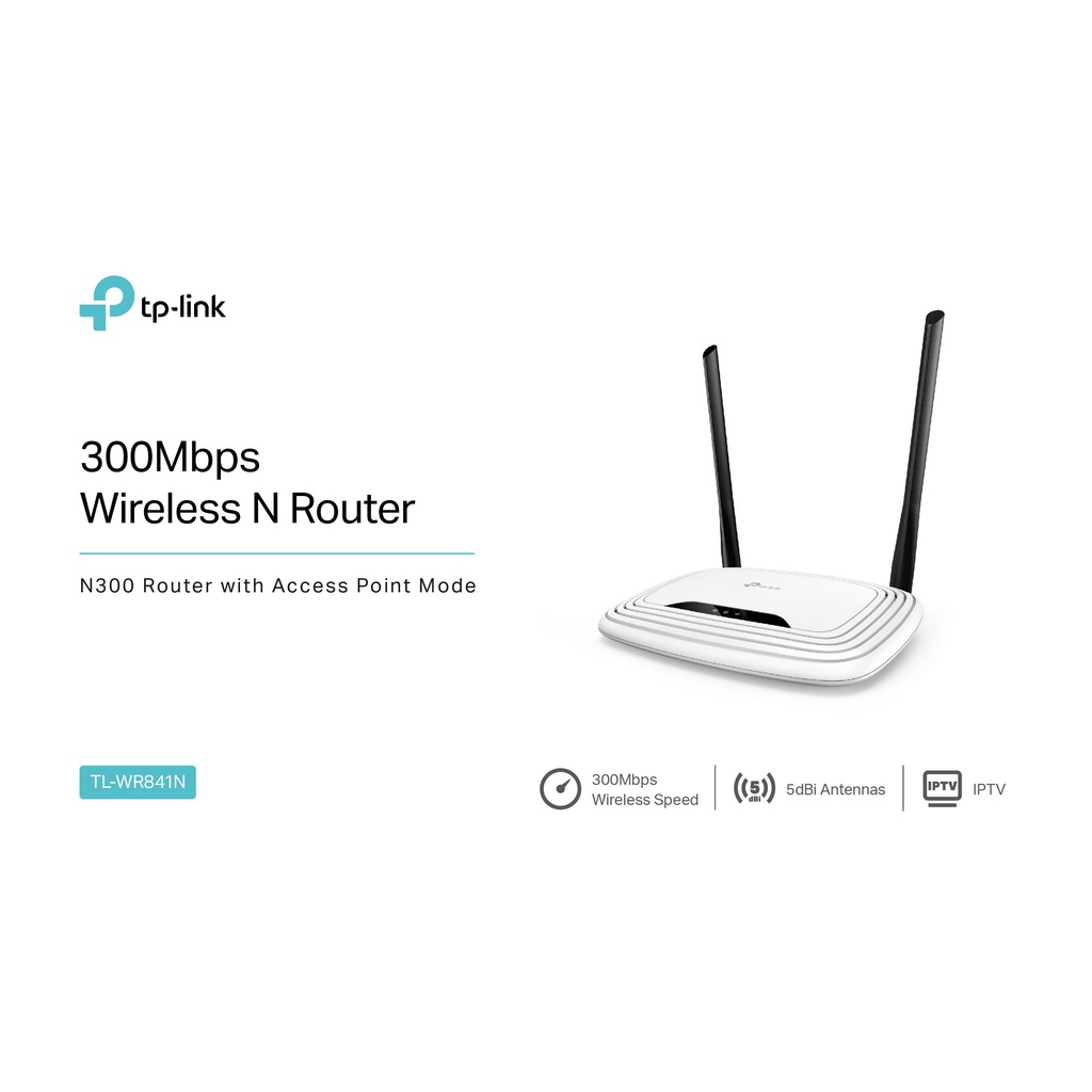 router-tp-link-tl-wr841n-wireless-n300-ของแท้รับประกันตลอดอายุการใช้งาน