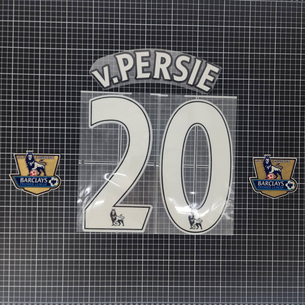 เบอร์-กำมะหยี่-v-persie-20-2007-2013-epl-premier-league-white-name-set-full-option-gold-patch-2012-13