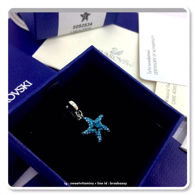 swarovski-star-fish-charm-สินค้าใหม่-ของแท้-จาก-swarovski-คร้า