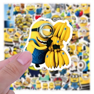 ✨พร้อมส่ง✨New มินเนี่ยน Minions Minion sticker สติกเกอร์กันน้ำรูปแบบที่แตกต่างกัน 小黃人 50 ชิ้น