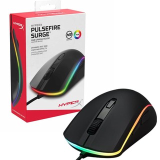 เมาส์เกมมิ่ง Mouse HyperX Pulsefire Surge RGB Wired  เมาส์มีสายวัสดุคงทน ไฟ RGB (ประกัน 2ปี)