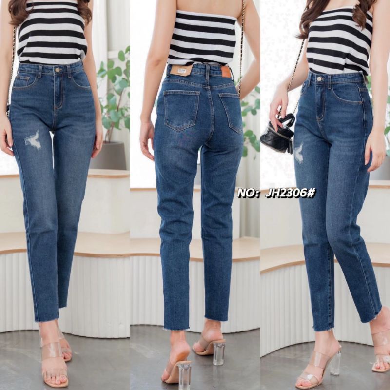 jeans-house-2306-มีs-xl-ยีนส์ทรงบอย-ยีนส์บอยยืด