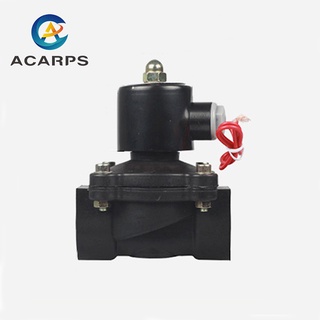 DN32 Plastic Motorized Solenoid Valve Normally Closed AC220V DC24V DC12V For Water Oil Air