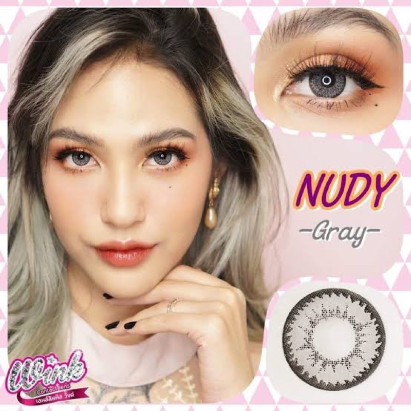 nudy-gray-wink-lens-ขนาดโต-บิ๊กอาย-กรองแสง-uv-เลนส์แท้จดทะเบียนถูกต้อง-บิ๊กอาย-คอนแทคเลนส์bigeye