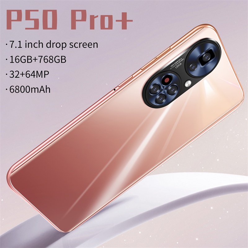 ภาพหน้าปกสินค้าศูนย์ไทย P50 Pro โทรศัพท์สมาร์ท 7.1นิ้ว 16+768GB แบตเตอรี่ โทรศัพท์ สมาร์ทโฟน มือถือ โทรศัพท์มือถือ มือถือราคาถูก จากร้าน 8n7zpe3zg6 บน Shopee