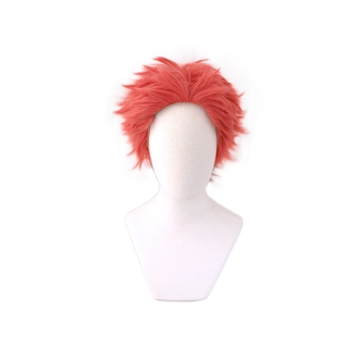 อนิเมะครับ Demon Slayer Kimetsu no Yaiba Komaji Akaza Red Short Wig วิก ผม Cosplay Costume ดาบพิฆาตอสูร Heat Resistant S