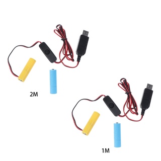 Bang ตัวแปลงไฟ USB 3V 2 AA แบบเปลี่ยน สําหรับไฟ LED