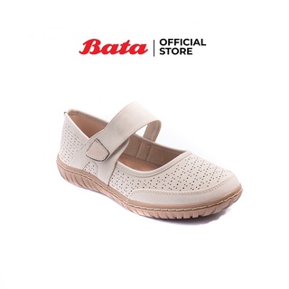 Bata บาจา รองเท้าส้นแบนลำลอง หุ้มส้น สายปรับระดับได้ ใส่ง่าย น้ำหนักเบา ไม่ลื่น สำหรับผู้หญิง รุ่น Aurora สีเบจ 5518973