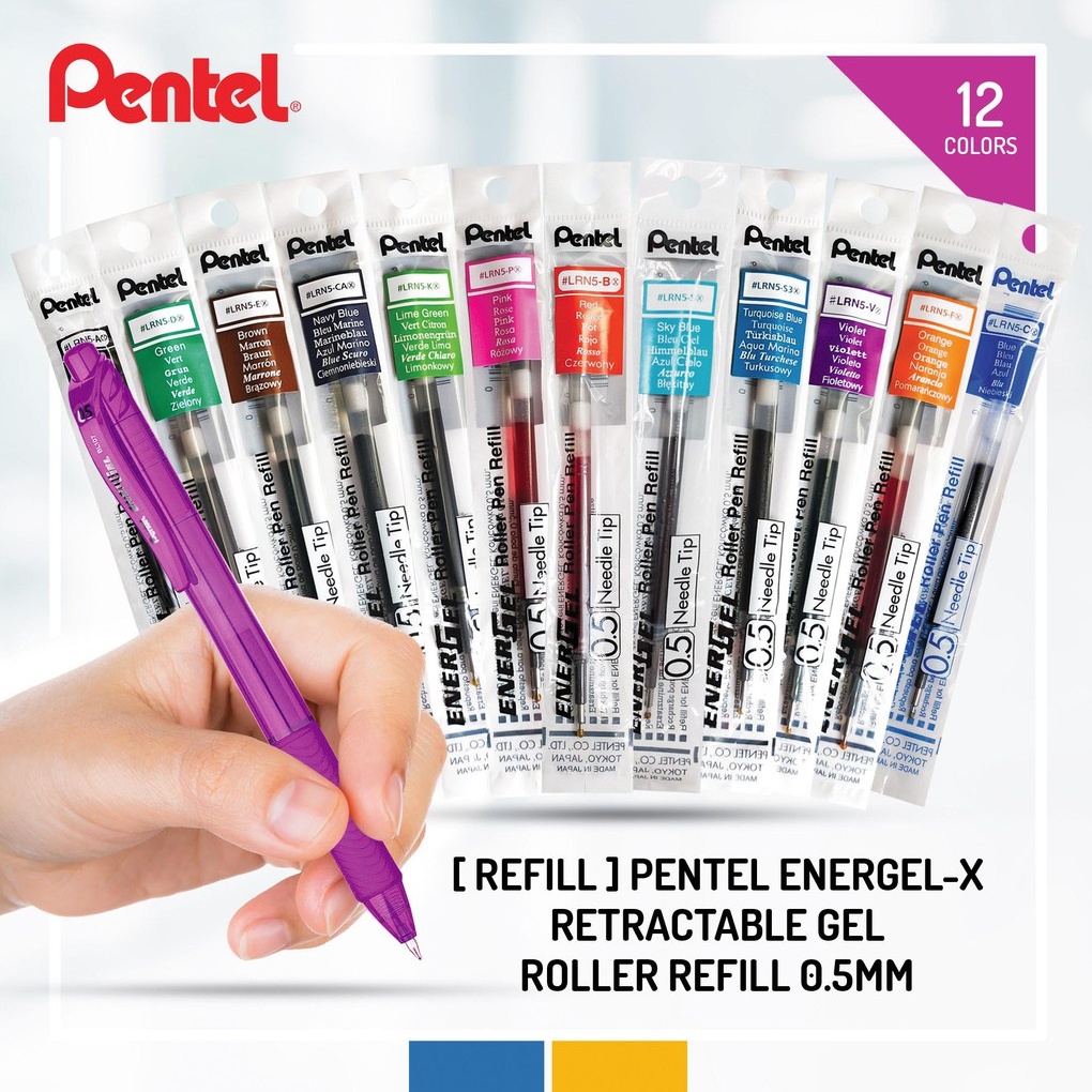 ภาพสินค้าไส้ปากกาเพ็นเทล Pentel Energel รุ่น LRN ขนาด 0.4 0.5 0.7 MM จากร้าน tttshops บน Shopee ภาพที่ 3