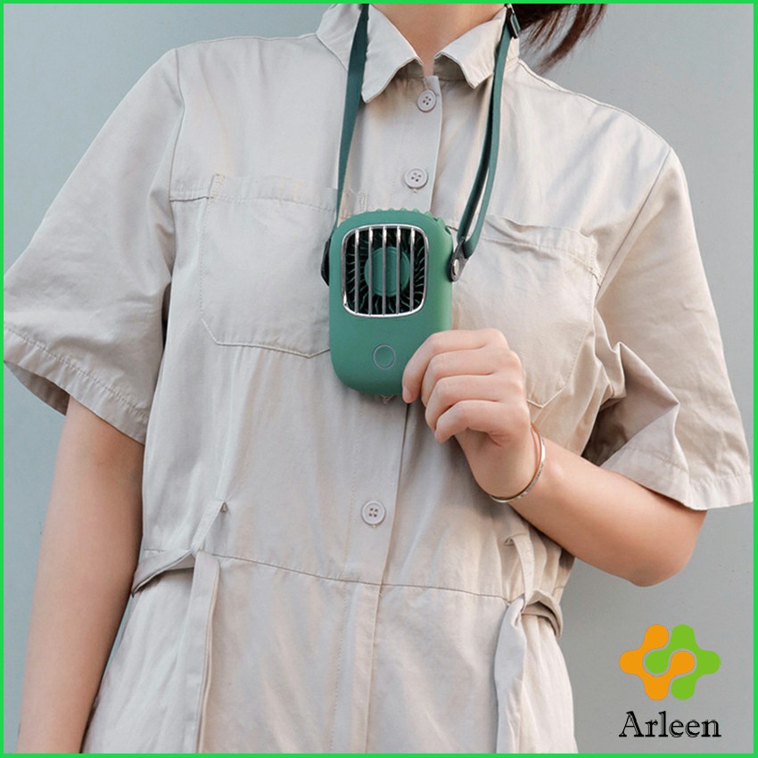 arleen-พัดลมห้อยคอ-usb-ขนาดเล็ก-ปรับได้-3-ระดับ-hanging-neck-fan