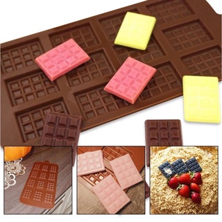 พิมพ์ซิลิโคนทำช็อกโกแลต วุ้น รูปแผ่นช็อกโกแลตมินิ Silicone Chocolate Candy Mold