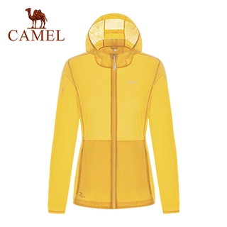 CAMEL เสื้อแจ็คเก็ตสําหรับสตรีแขนยาวป้องกันแสง Uv มีระบายอากาศ