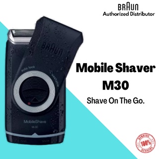 Braun เครื่องโกนหนวดไฟฟ้า M30 พร้อมฝาเกลียว สําหรับเดินทาง