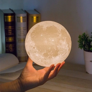 ภาพหน้าปกสินค้าIns โคมไฟ Led รูปพระจันทร์ 3D สําหรับตกแต่งบ้าน ที่เกี่ยวข้อง