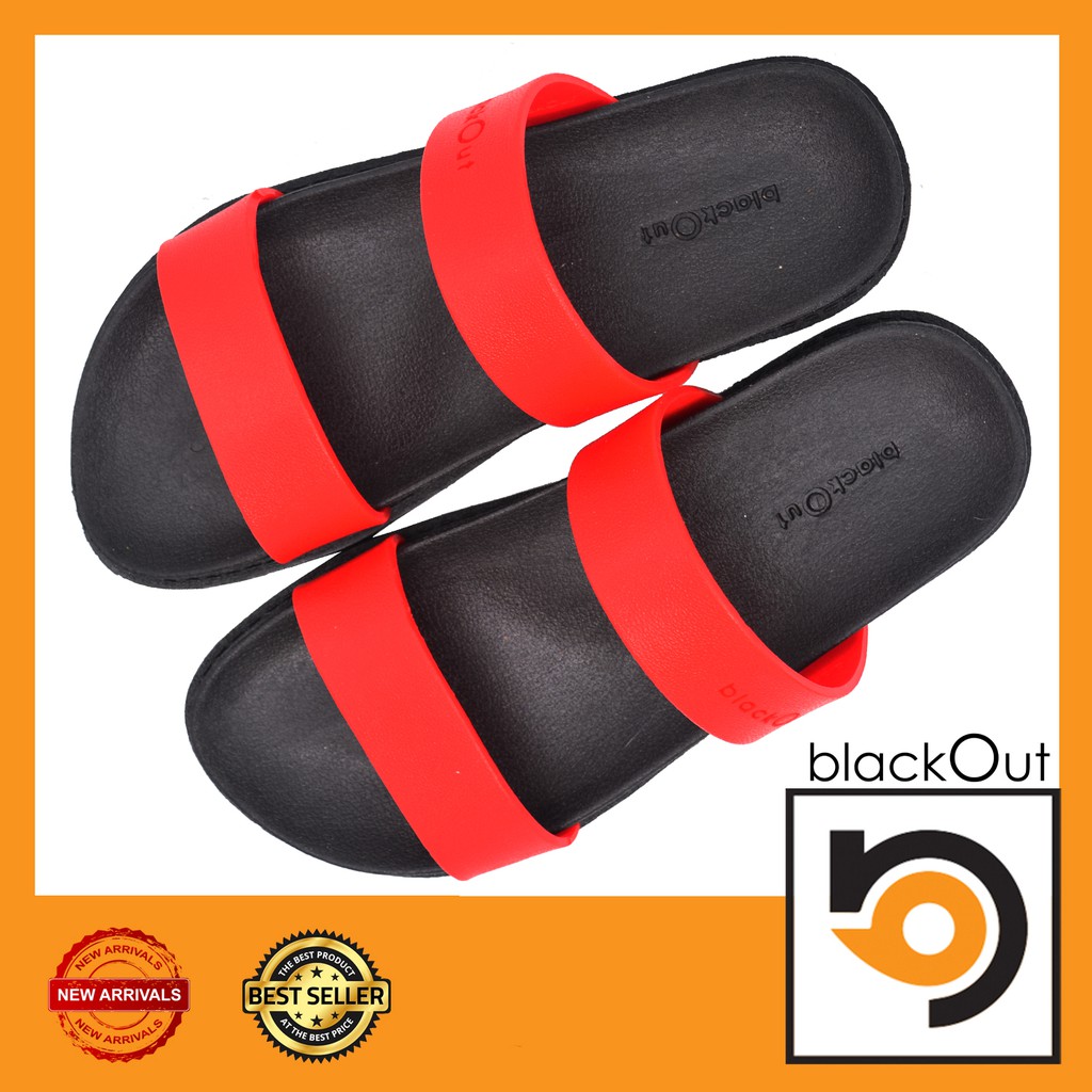 blackout-comfy-รองเท้าแตะ-แตะสวม-พื้นดำ