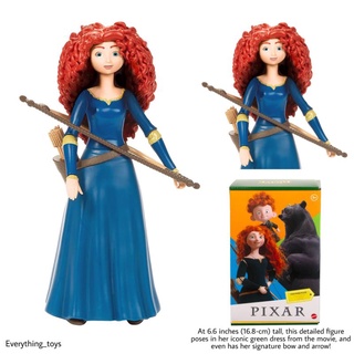 🇺🇸 ลิขสิทธิ์​แท้​จาก​อเมริกา​ 🇺🇸 Disney Pixar Brave Merida Action Figure, Movie Character Toy 6.6-in Tall