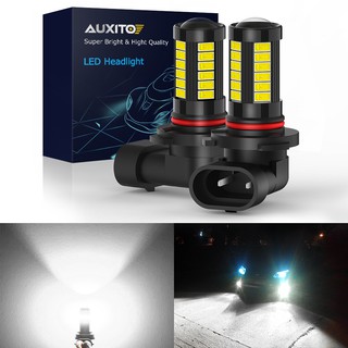 Auxito หลอดไฟตัดหมอก LED 1000Lm H11 H8 9006 9005 5630SMD 6000K สีขาว สําหรับรถยนต์ 2 ชิ้น