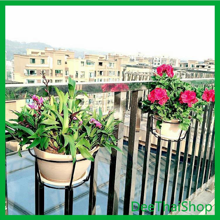 deethai-ที่แขวนกระถางต้นไม้แบบเหล็ก-กระถางแขวนผนัง-ระเบียงขาตั้งดอกไม้-flower-stand