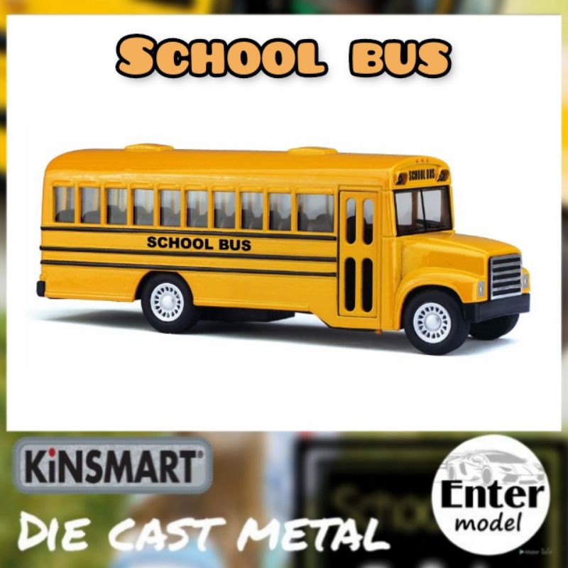 kinsmart-โมเดล-รถ-เหล็ก-เกรด-พรีเมียม-รถโรงเรียน-school-bus-ยาว-15cm