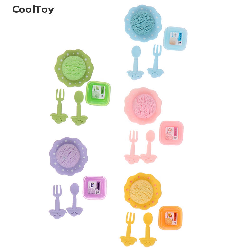 cooltoy-ชุดถาดไอศกรีมจิ๋ว-1-12-อุปกรณ์เสริม-สําหรับบ้านตุ๊กตา