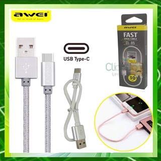 สายชาร์จ Awei CL-85 Type C Fast Charging Data Cable สายยาว 30 cm