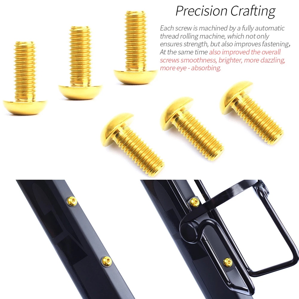 risk-สกรูที่วางขวดน้ํา-ไทเทเนียม-m5x12-มม-3-สี-อุปกรณ์เสริม-สําหรับจักรยาน