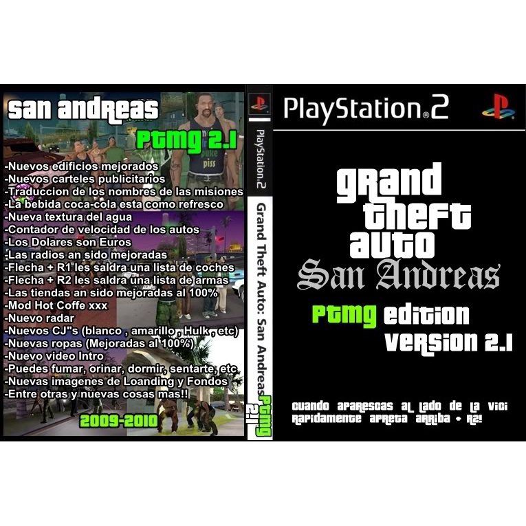 GTA San Andreas PS2 Mod Menu (PTMG) 