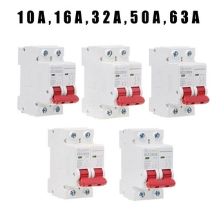 DC 1000V 2P Solar Mini Circuit Breaker Overload Protection Switch 10A/16A/32A/50A/63A MCB For Photovoltaic PV System