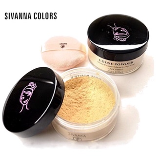 สินค้า แป้งฝุ่น สิวันนา Sivanna colors Loose Powder Shine-Control Sheer-Long Wear