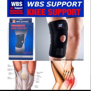 Wbs knee support ผ้ารัดหัวเข่าเสริมสปิง 2 เส้น ช่วยพยุงหัวเข่าอย่างดี