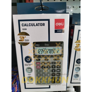 Deli 1239 Calculator 12-digit เครื่องคิดเลขตั้งโต๊ะ