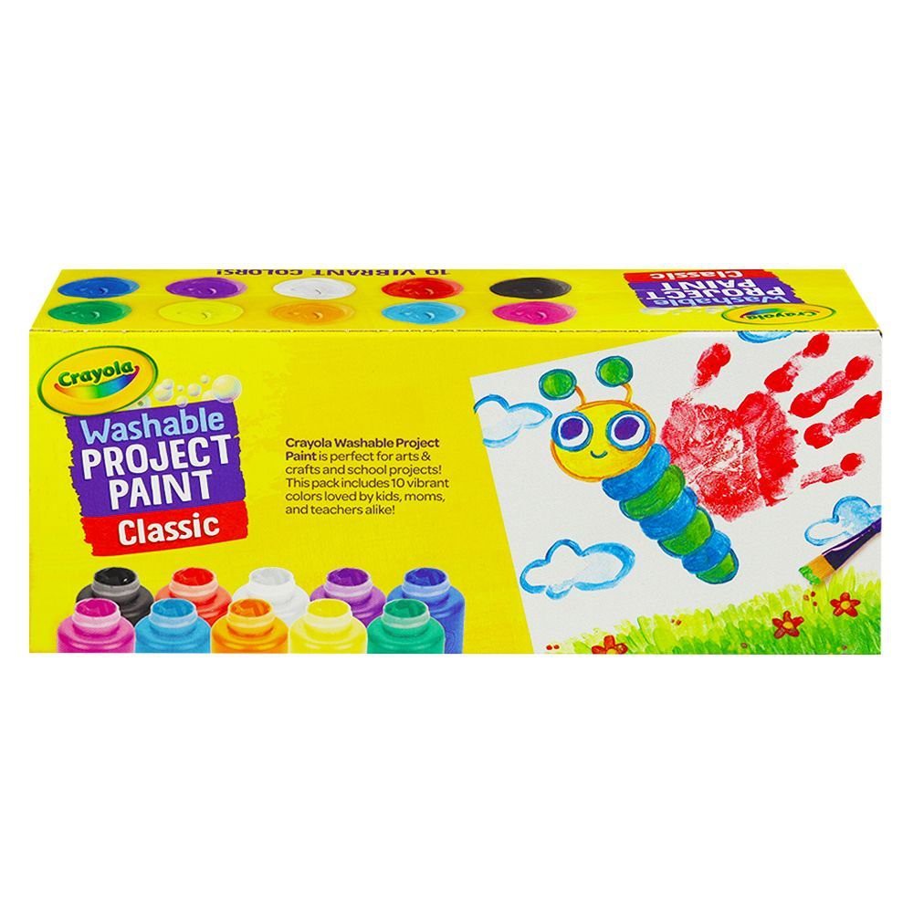 washable-project-paint-crayola-10-colors-สีน้ำล้างออกได้-crayola-10-สี-งานศิลปะ-อุปกรณ์เครื่องเขียน-ผลิตภัณฑ์และของใช้ภา