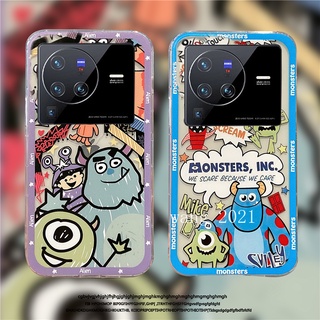 Ready Stock 2022 New Casing เคส VIVO X80 Pro X70 Pro 5G เคสโทรศัพท Phone Case Creative Funny Transparent Case Ultra Light Silicone Soft Case Back Cover