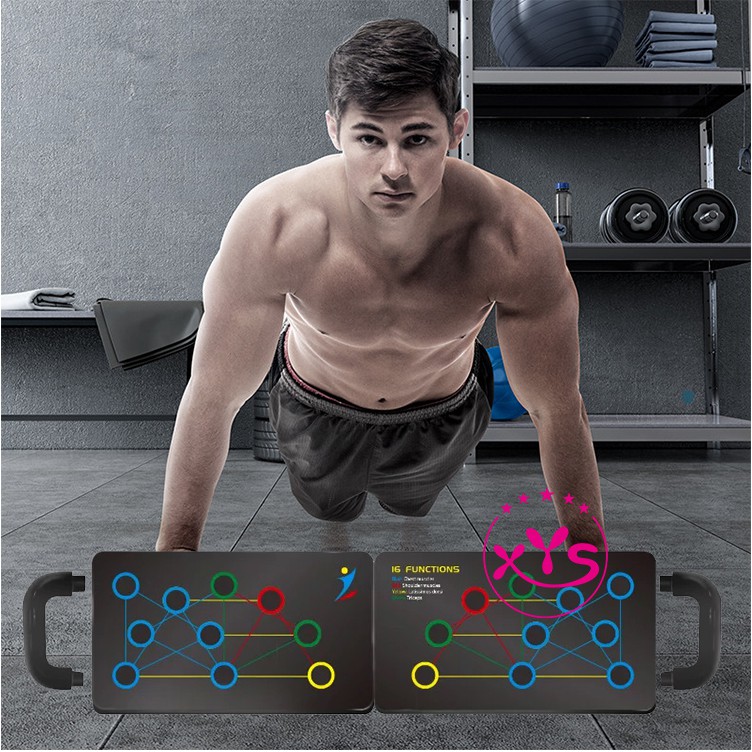 บอร์ดวิดพื้น-push-up-16-functions-พับเก็บได้-อุปกรณ์ออกกำลังกาย-อุปกรณ์ฟิตเนส-บริหารกล้ามเนื้อ
