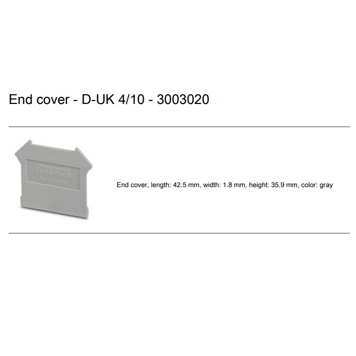 d-uk-4-10-10pcs-pack-end-cover-ฝาปิดเทอร์มินอล-3003020