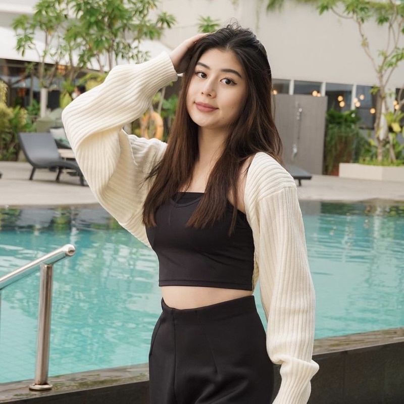 เสื้อครอปท็อป-ผ้าถัก-ขนาดใหญ่-สีแคนดี้-สําหรับหญิงตั้งครรภ์