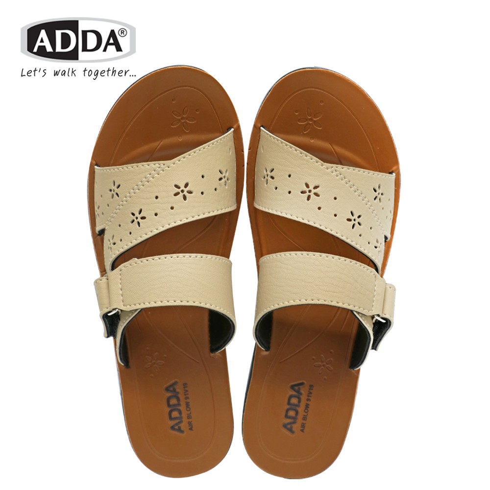 ภาพหน้าปกสินค้าADDA รองเท้าแตะ รองเท้าลำลอง สำหรับผู้หญิง แบบสวม รุ่น 91V19W1 (ไซส์ 4-7) จากร้าน adda_online_shop บน Shopee