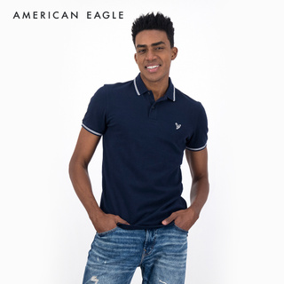 American Eagle Slim Fit Pique Polo Shirt เสื้อโปโล ผู้ชาย ทรงสลิม (NMPO 018-9150-410)