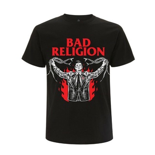 เสื้อยืด พิมพ์ลายงู Bad Religion Preacher แฟชั่นคู่รัก