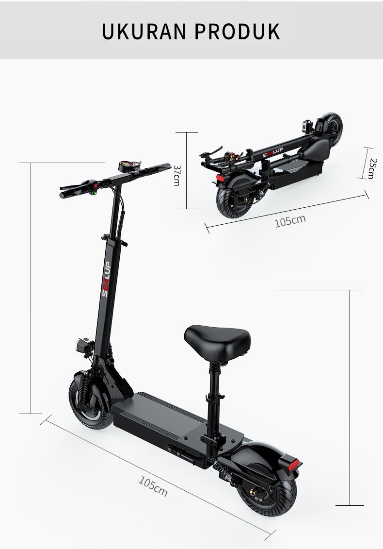 SEALUP Q9 36v 8.8 ah รถไฟฟ้า สกุตเตอร์ไฟฟ้า สกูตเตอร์ไฟฟ้า ผู้ใหญ่พับได้มินิ สกู๊ดเตอร์ไฟฟ้า กันน้ำ